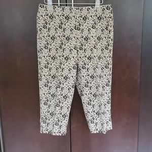 Tan and black Liz Claiborne capris pants